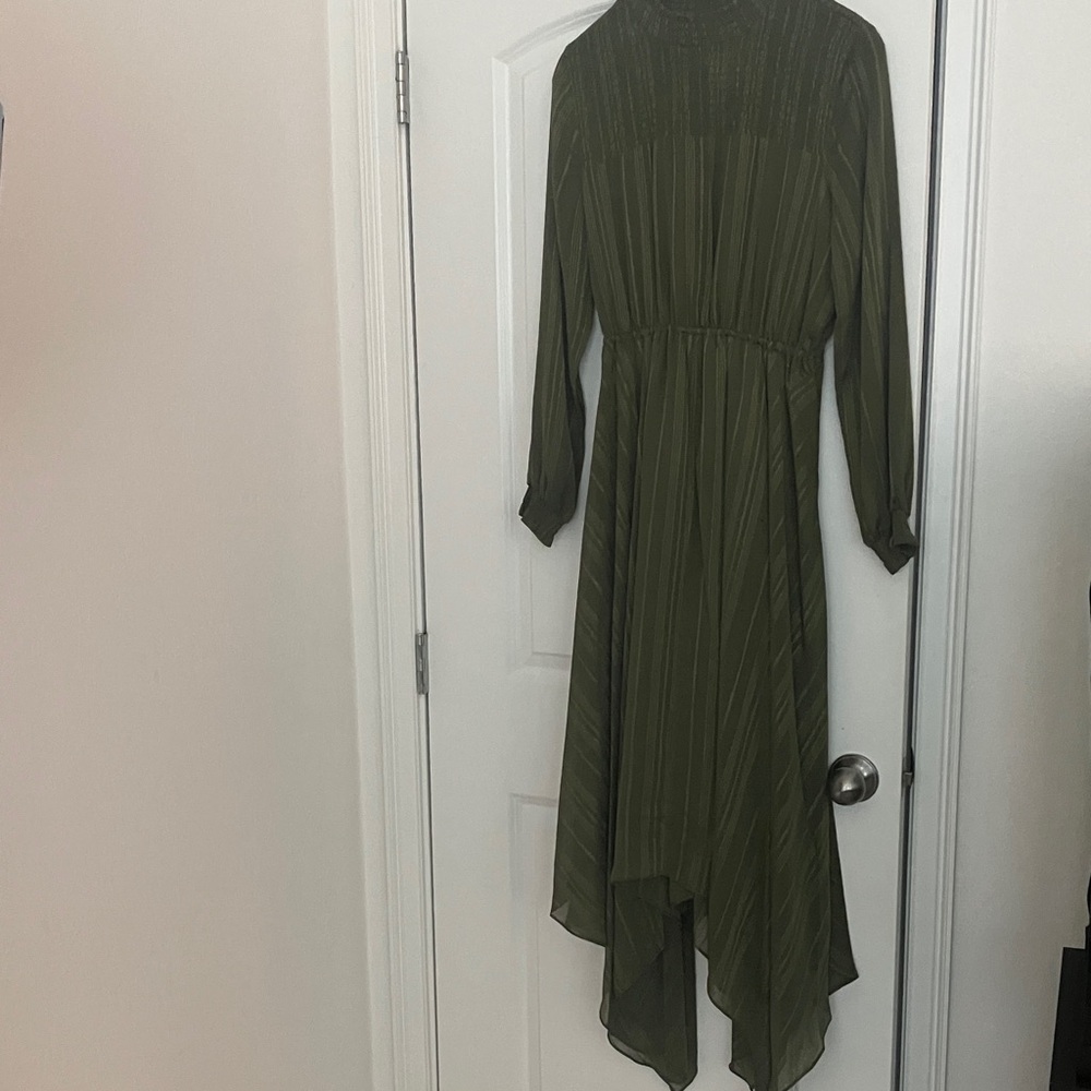 Nanette Lepore Forest Green Long Sleeve Dress brand new